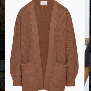 Aritzia Wilfred Free Unwind Cardigan Brown XXS